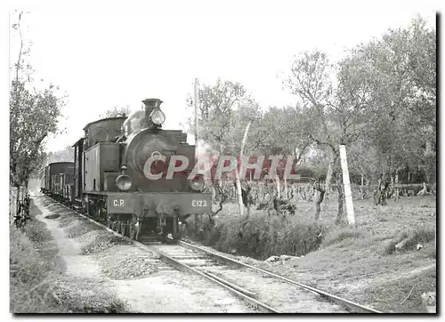 Moderne Karte Train du soir pour Sta Comba Dao pres de Farminhao