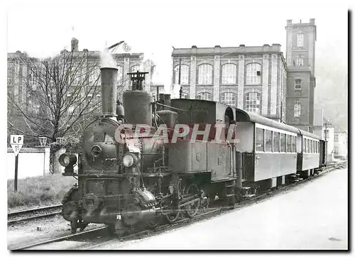 Cartes postales moderne Tram Cn2t 74 mit Personenzug in Zell