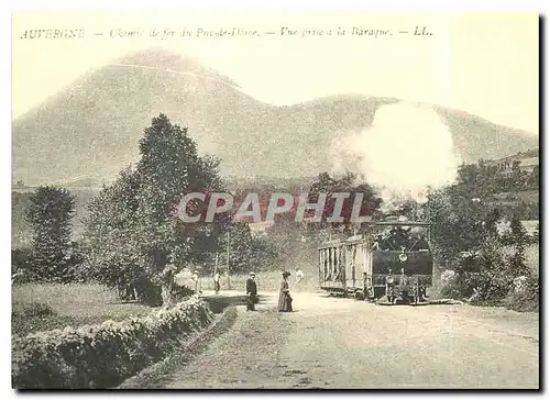 Cartes postales moderne Auvergne Chemin de fer du Puy de Dome Vue prise de la Baraque