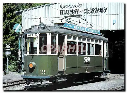 Moderne Karte Tramways ex CGTE CE 2 2 devant le musee du Chaulin