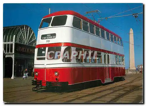 Cartes postales moderne Blackpool Transport Services 701 in the Routemaster livery at Talbot Square