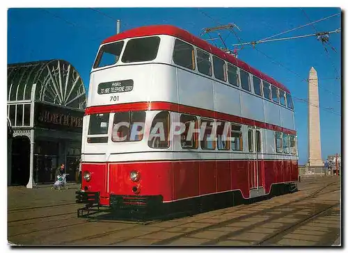 Moderne Karte Blackpool Transport Services 701 in the Routemaster livery at Talbot Square