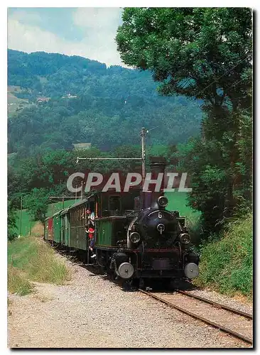 Cartes postales moderne Locomotive G 3 3 No 6 arrive a Cornaux Blonay Chamby
