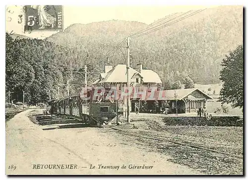 Moderne Karte Retournermer Le Tramway de Gerardmer