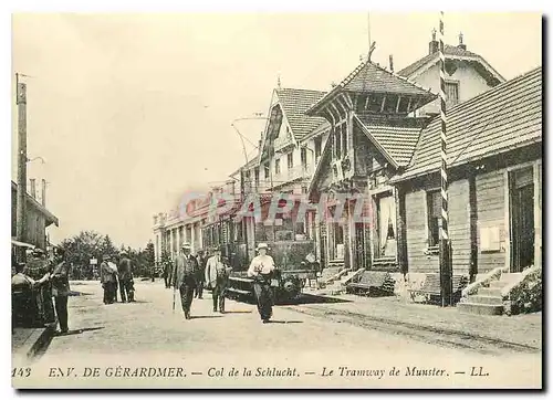 Cartes postales moderne Env de Gerardmer Col de la Schlucht Le Tramway de Munster