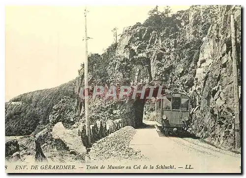 Cartes postales moderne Env de Gerardmer Train de Munster au Col de la Schlucht