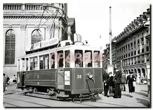 Cartes postales moderne Tram SVB Ce 2 2 38 Linie 1 am Bubenbergplatz