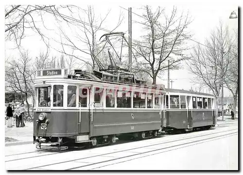 Moderne Karte Tram SVB Be 4 4 148 Babeli Anhanger B 316 Wankdorfstadion