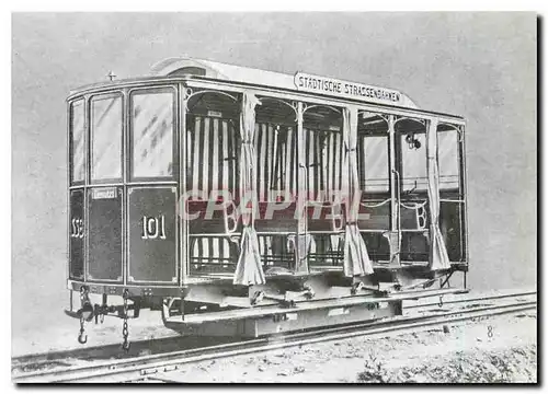 Moderne Karte SBB Sommeranhanger C 101 mit nur 5 Sitzreihen