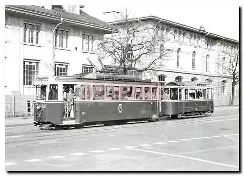 Cartes postales moderne Tram SVB Lufter Be 4 4 174 Noteinstiegseite B 239 am Guisanplatz