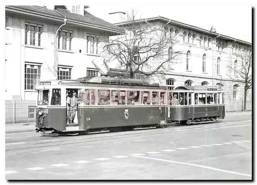 Moderne Karte Tram SVB Lufter Be 4 4 174 Noteinstiegseite B 239 am Guisanplatz