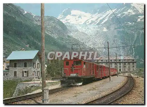 Moderne Karte Der Glacier Express HGe 4 4 34