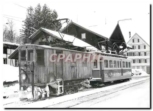 Cartes postales moderne Tram Schneefege Xe 2 2 71 Trogenerbahn Schiebetriebwagen Xe 4 4 23