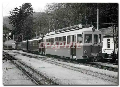 Cartes postales moderne Tram WB BDe 4 4 3 in Waldenburg