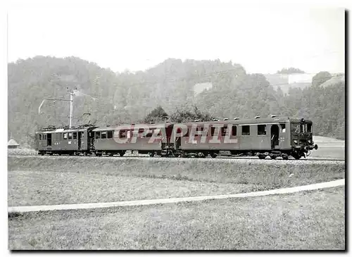 Cartes postales moderne Tram BDe 2 4  von 132 33 und den aus Drehstrom Tw umgebauten Steuerwagen ABt 321 324