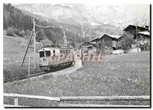 Cartes postales moderne LBB Triebwagen 10 in typischer Umgebung kletfert die Zahnstangestrecke oberhaln inden hinunter