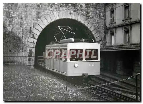 Cartes postales moderne Tram LG Bhe 2 2 101 in Lausanne