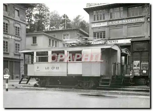 Moderne Karte Tram CF 22 Lausanne Ouchy