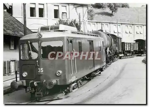 Cartes postales moderne Tram SZB De 4 4 35 auf der aufgehobenen Strassenstrecke