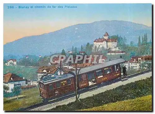 Cartes postales moderne Chemins de fer electriqye veveysans Locomotive als Sitzplatze He 2 2 3 CF 202