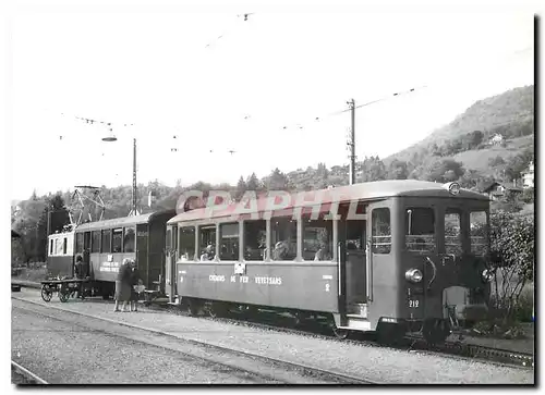 Cartes postales moderne CEV He 2 2 fahrt an die von Vevey eingetroffenen BF 206 und B 212