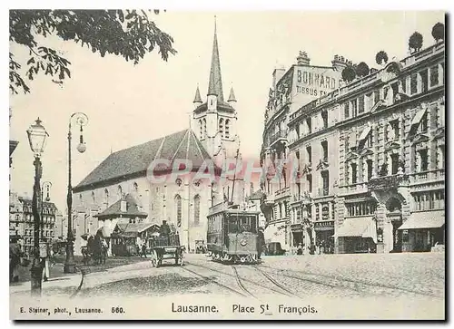 Cartes postales moderne Lausanne Place St Francois Ce 2 2 45