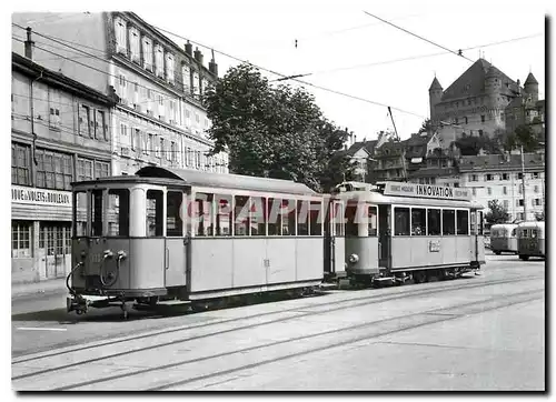 Cartes postales moderne Lausanne Place du Tunnel Be 2 3 28 et la B3 111