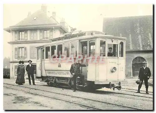 Cartes postales moderne Tram Ce 2 2 12 des chemins de fer du Jorat au Chalet a Gobet