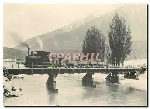 Moderne Karte Pont sur le Rhone