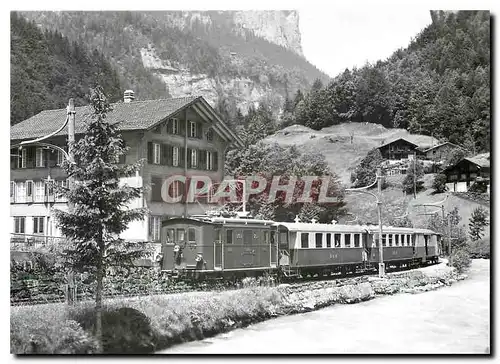 Moderne Karte Entre Sandweid et Lauterbrunnen HGe 3 3 25