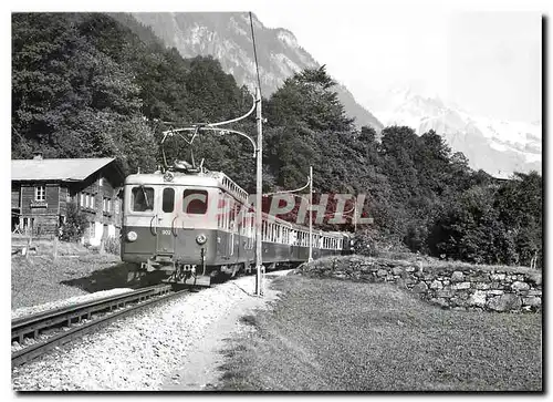 Cartes postales moderne Ligne de Grindelwald Entre Burglauenen et Lutschental
