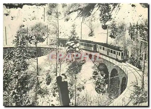 Cartes postales moderne Tram BCFe 4 4 7 sur les anciens ponts du Bois des Chenaux