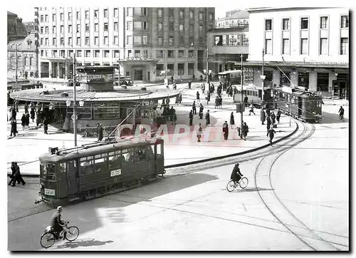 Moderne Karte Rond point de Cornavin au fond Ce 2 2 21 sur la ligne