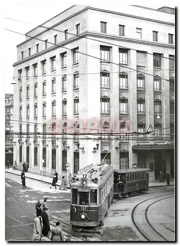 Moderne Karte Bas de la Corraterie Automotrice a la plate forme centrale Ce 2 4 156