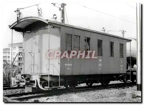 Moderne Karte Voiture B2 16 en gare de Wil