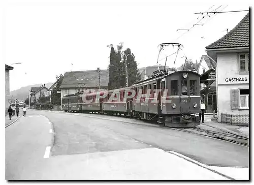 Moderne Karte Train special a Matzingen Be 4 4 201 B 23 26 Be 4 4 205