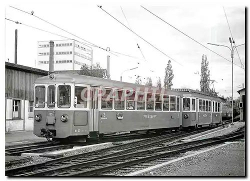 Moderne Karte Oberwil arrivee de Bale