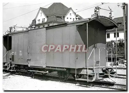 Moderne Karte Tram F 53 en gare de Wil