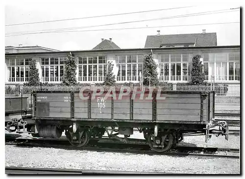 Moderne Karte Tram L 105 en gare de Wil