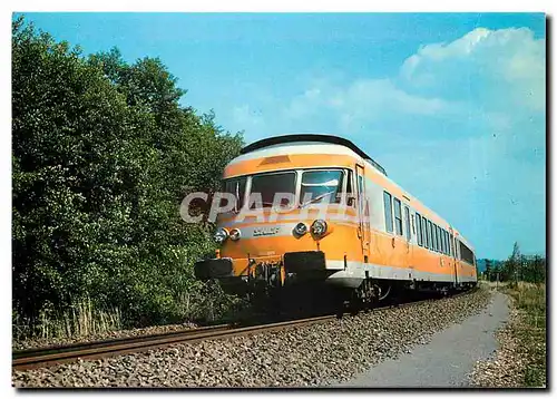 Moderne Karte Tram RTG prototype 1972 Lyon Nantes Lyon Bordeaux Lyon Strasbourg