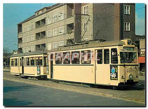 Cartes postales moderne Triebwagen 6303 TF 50 mit vierachsigem Drehgestell Beiwagen