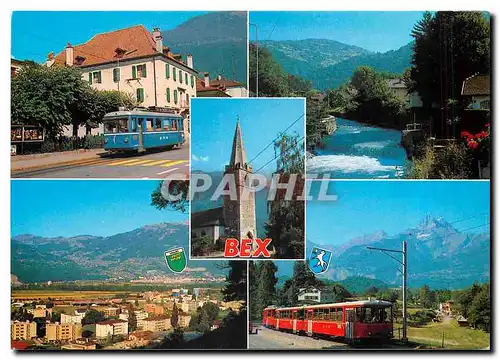 Cartes postales moderne Tram Bex