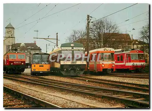 Moderne Karte Funf Partner im offentlichen Verkehr SBB PTT TB und SGA in St Gallen