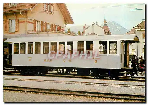 Moderne Karte Tram C4 45 Blonay Chamby