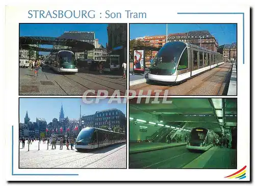 Moderne Karte Strasbourg Son Tram