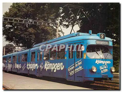 Cartes postales moderne Kolns bunte Bahnen 1983 Wagen 3 Kampgen