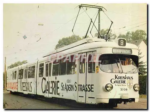 Moderne Karte Kolns bunte Bahnen 1983 Wagen 3709 Kreishaus Galerie