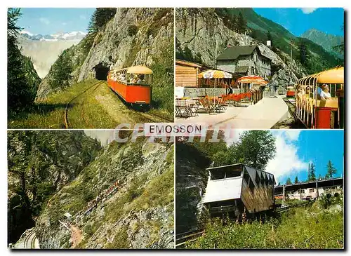 Moderne Karte Emosson Chatelard Finhaus Valais