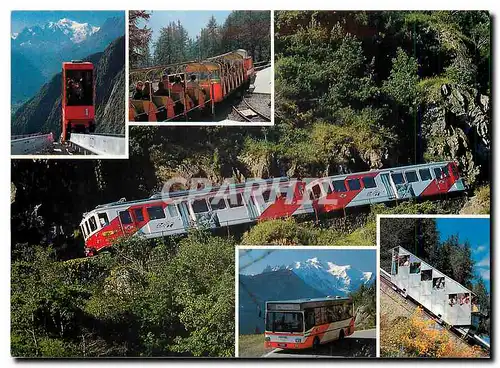 Cartes postales moderne Le Mont Blanc Express et les access a Emosson
