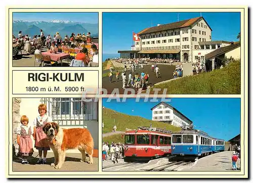 Moderne Karte Rigi Kulm Zentralschweiz Switzerland